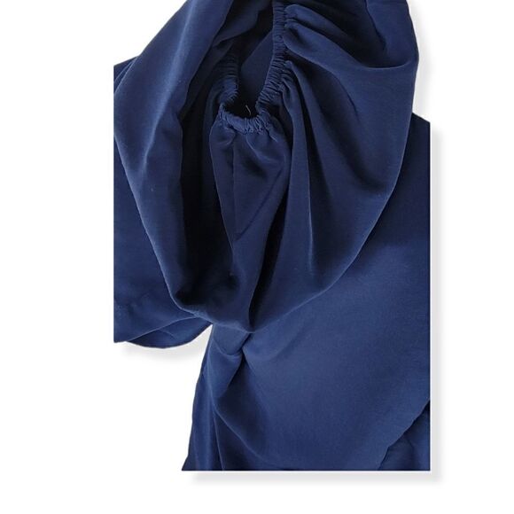 Laundry Navy Blue V-neck 3/4 sleeves Dress Size 2 - Picture 4 of 6